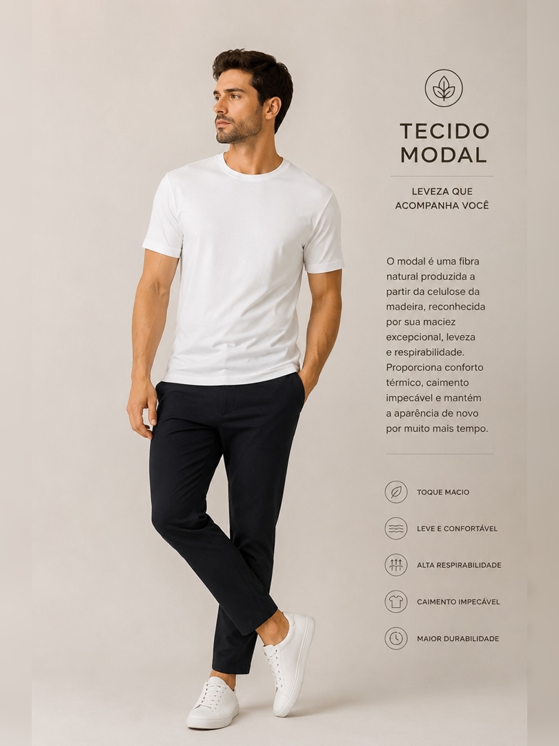 Camiseta Básica Modal