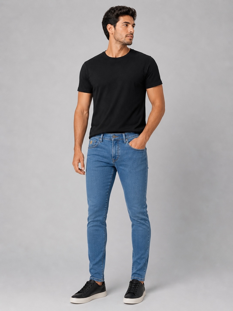 Calça Jeans Slim 