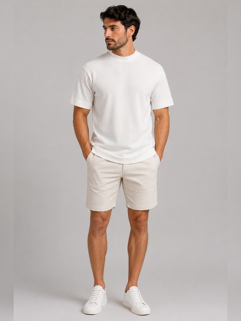 Camisa Over Tricot Barrada