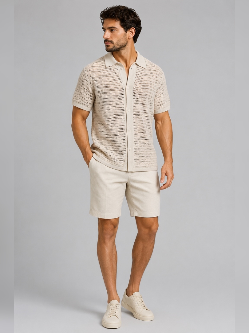 Camisa Tricot Rendada