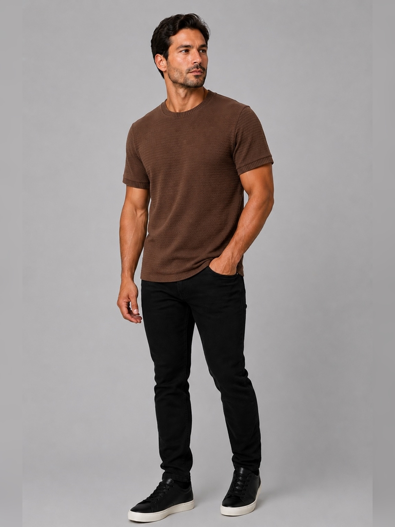 Camiseta Texturizada Tricô